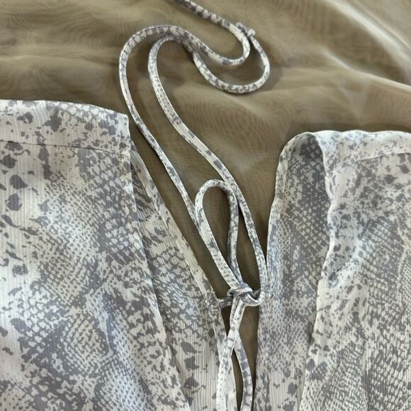 SNAKE PRINT DRESS Riviera Road' Size Large open back Easter - Picture 12 of 14